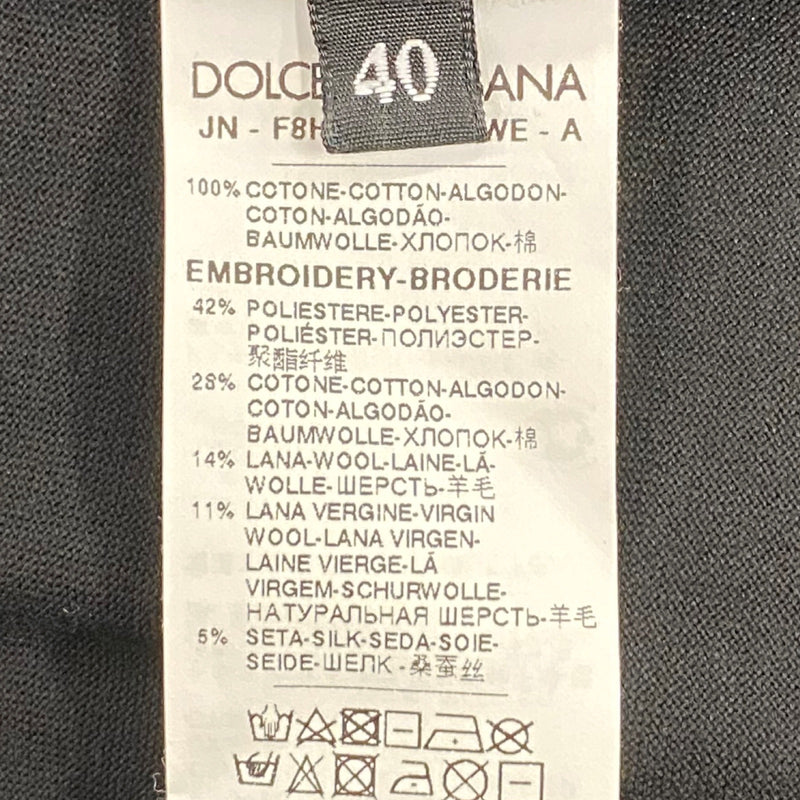 Dolce&Gabbana women's black vest with family embroidered graphic