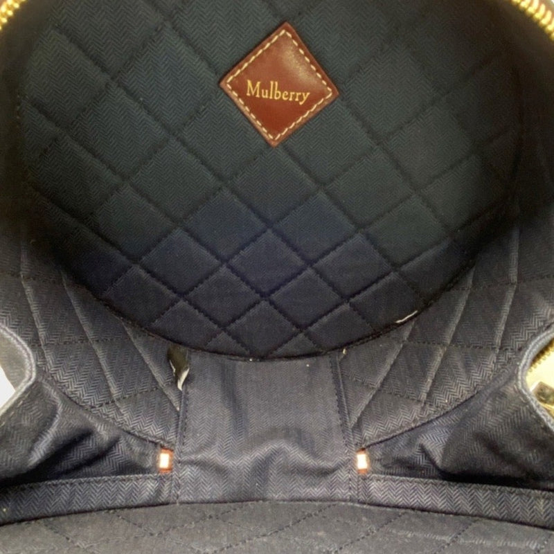 Mulberry burgundy trunk leather handbag
