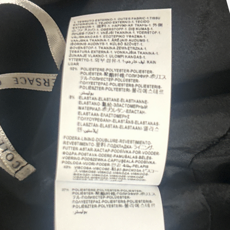 Versace Collection Black Dress With Purple Ombre Diamante Embellisments