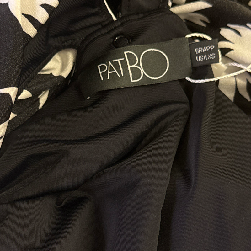 Pat Bo Black and white floral print dress