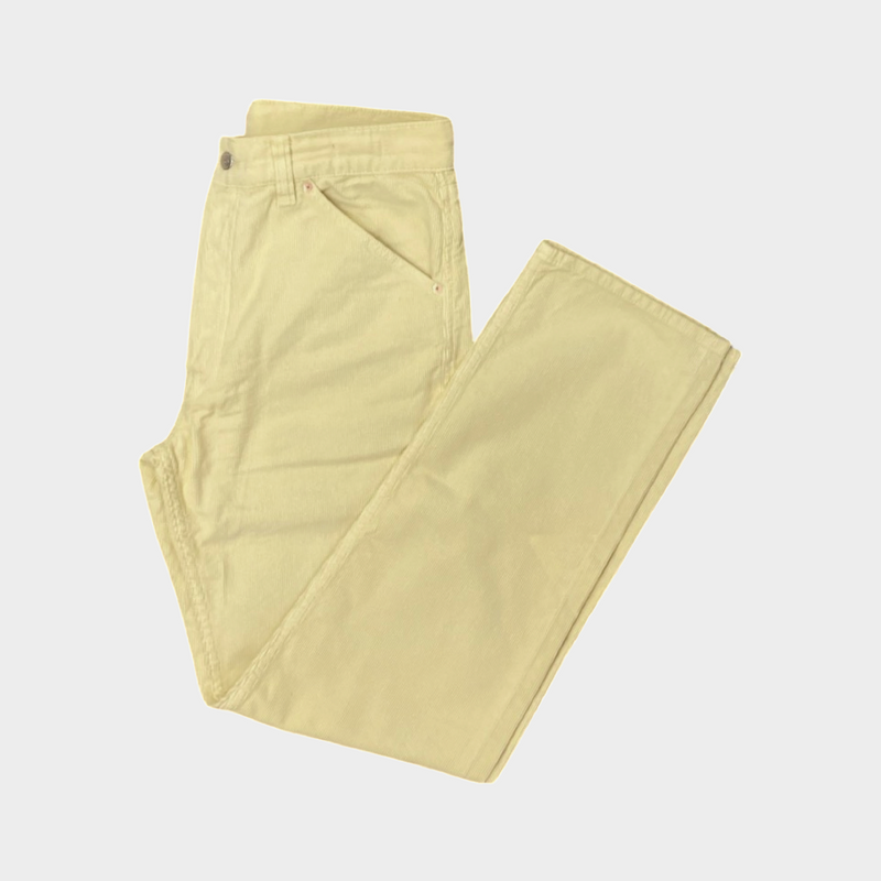 Drake's men's yellow corduroy trousers