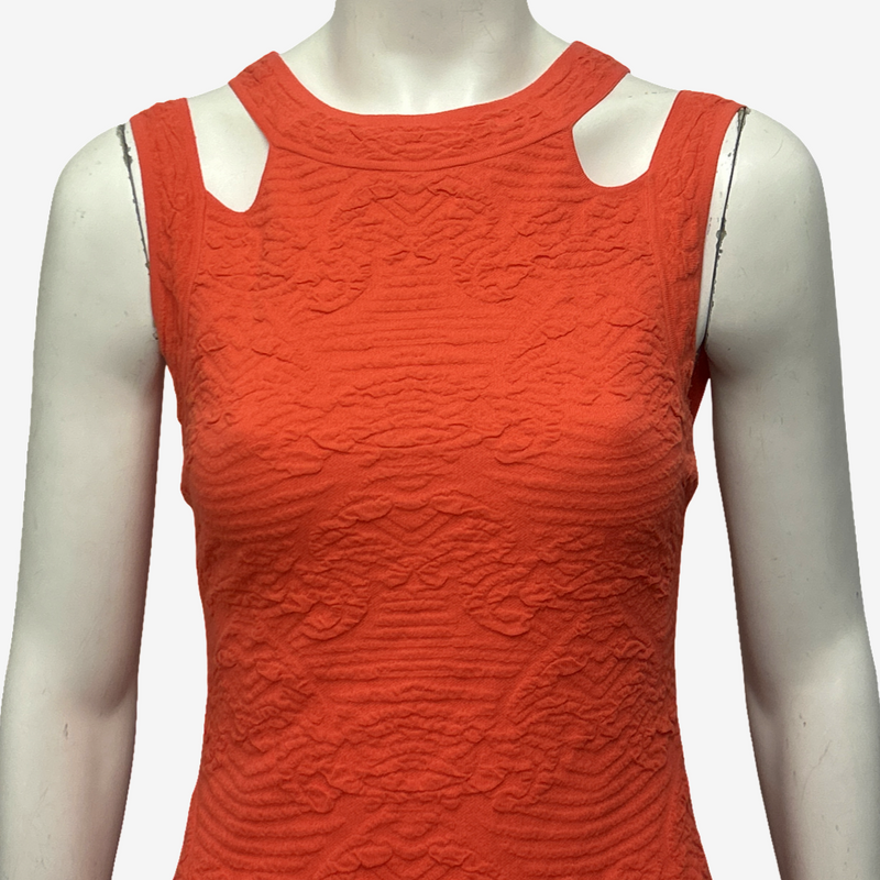M Missoni Coral Stretch Knit Dress