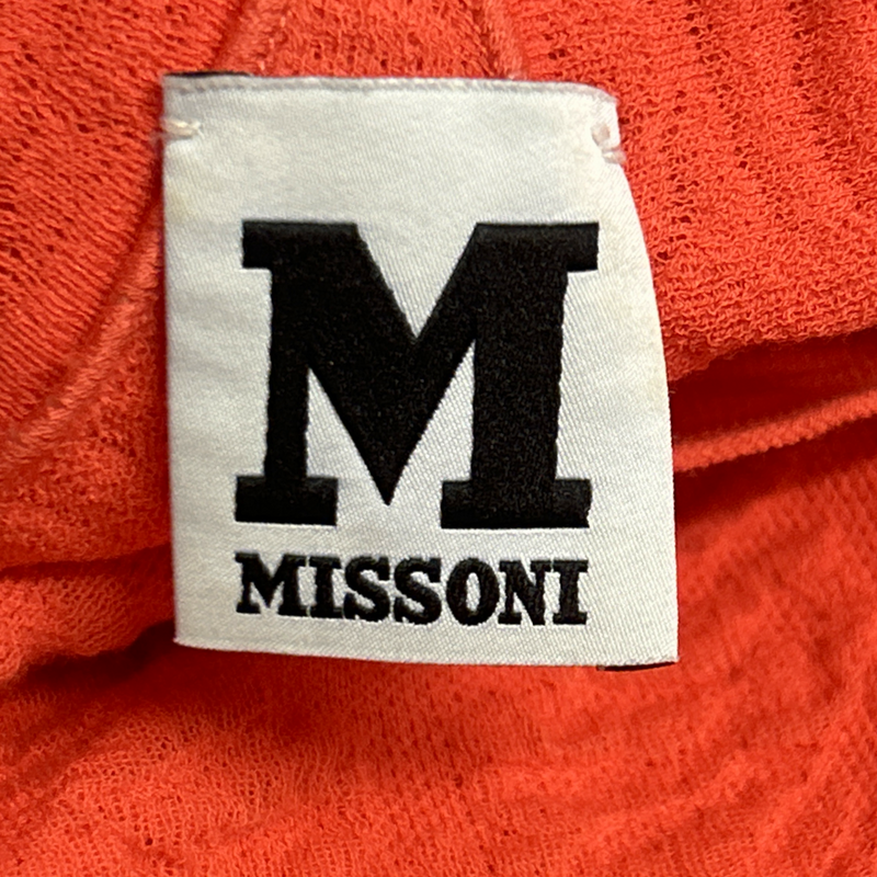 M Missoni Coral Stretch Knit Dress