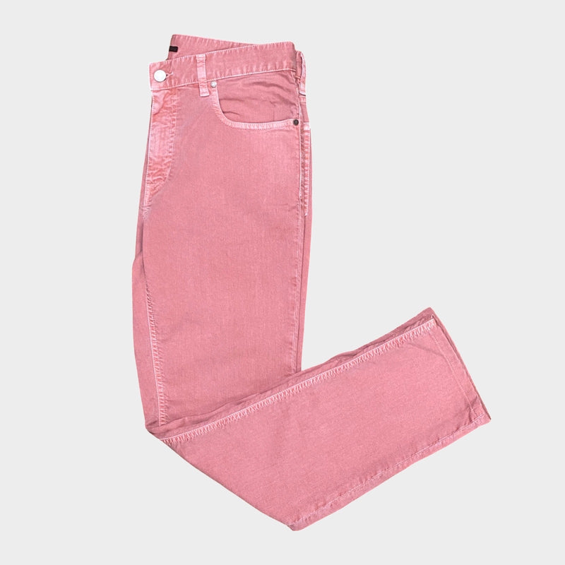Z Zegna men's pink jeans