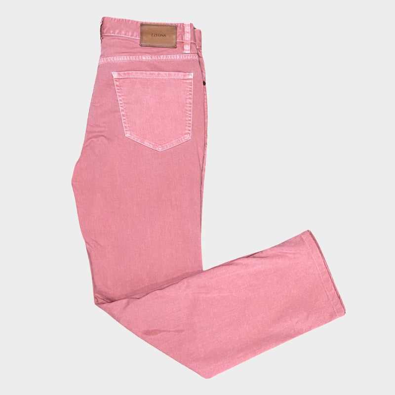 Z Zegna men's pink jeans