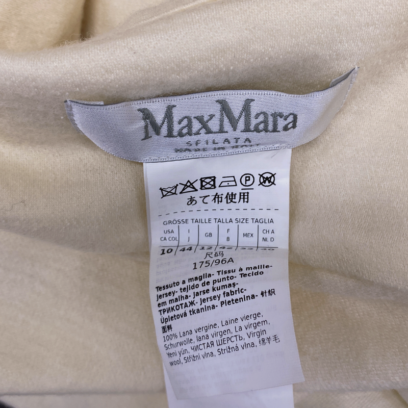 Max Mara women's ecru wool shirt