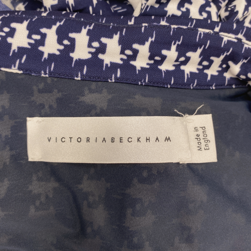 Victoria Beckham women's white and navy printed shirt