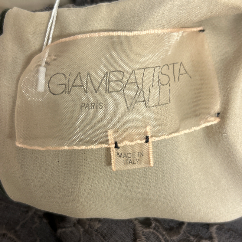 Giambattista Valli Taupe Embroidery Sleeveless Dress