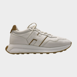 Hogan women's white leather sneakers with H logo