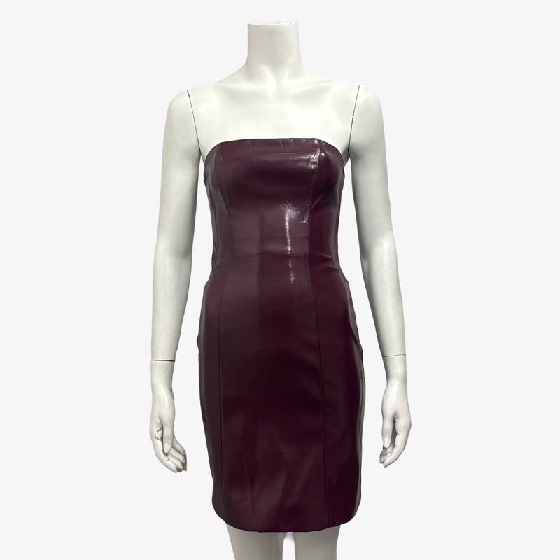 Staud Burgundy Mini Dress