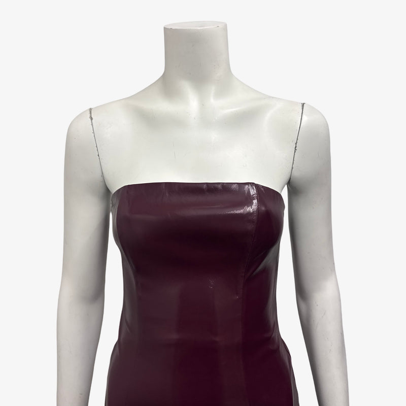 Staud Burgundy Mini Dress