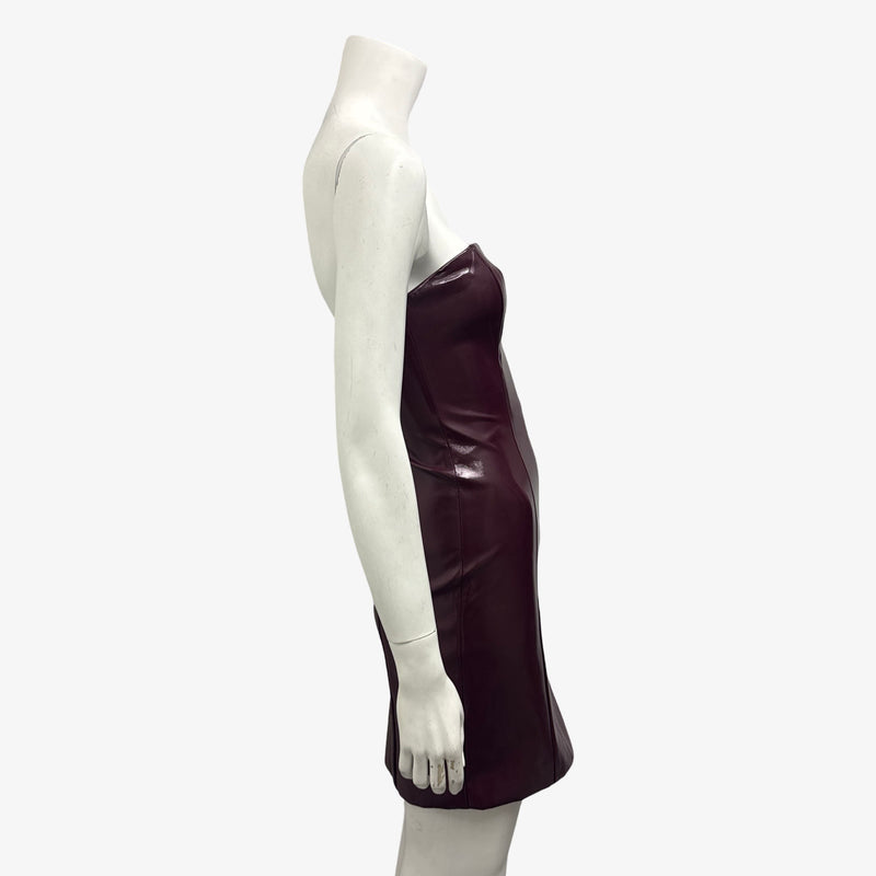 Staud Burgundy Mini Dress