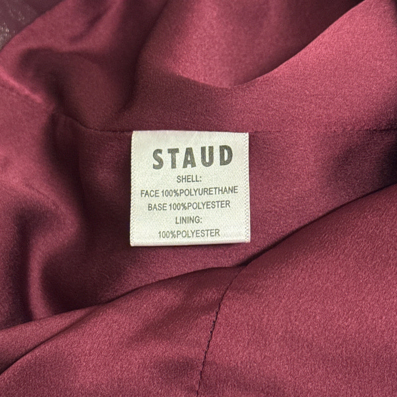 Staud Burgundy Mini Dress
