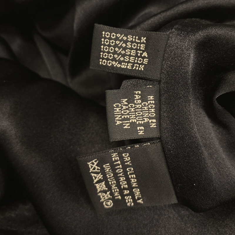 Ralph Lauren black silk beaded mini skirt