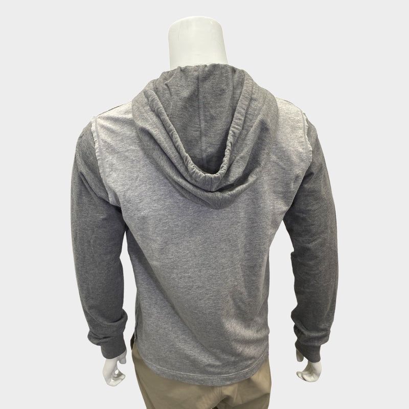 Dolce&Gabbana men's grey cotton graphic print hoodie