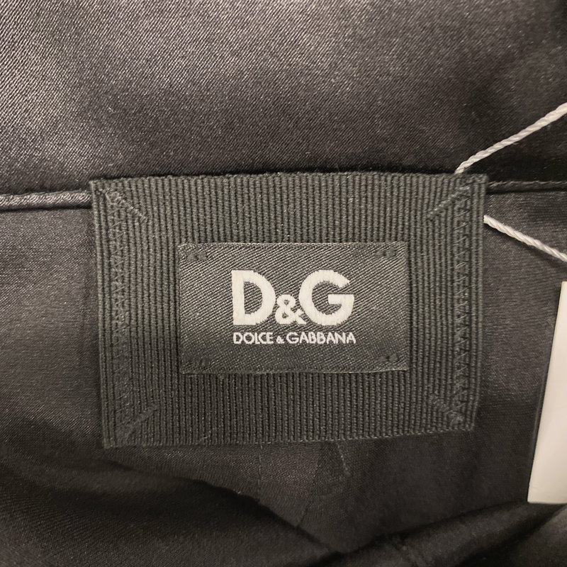 Dolce & Gabbana black lace mid-length skirt