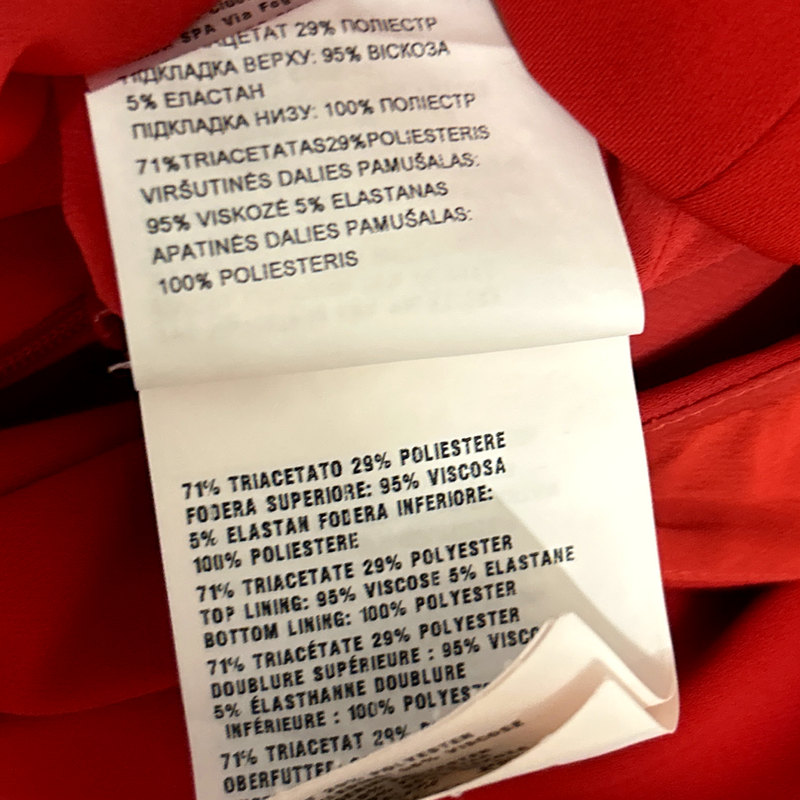 Miu Miu Red Bow Detail Skater Style Dress