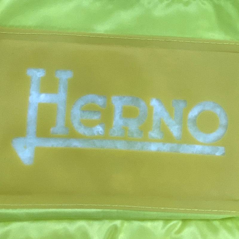 Herno men's acid yellow light puffer vest