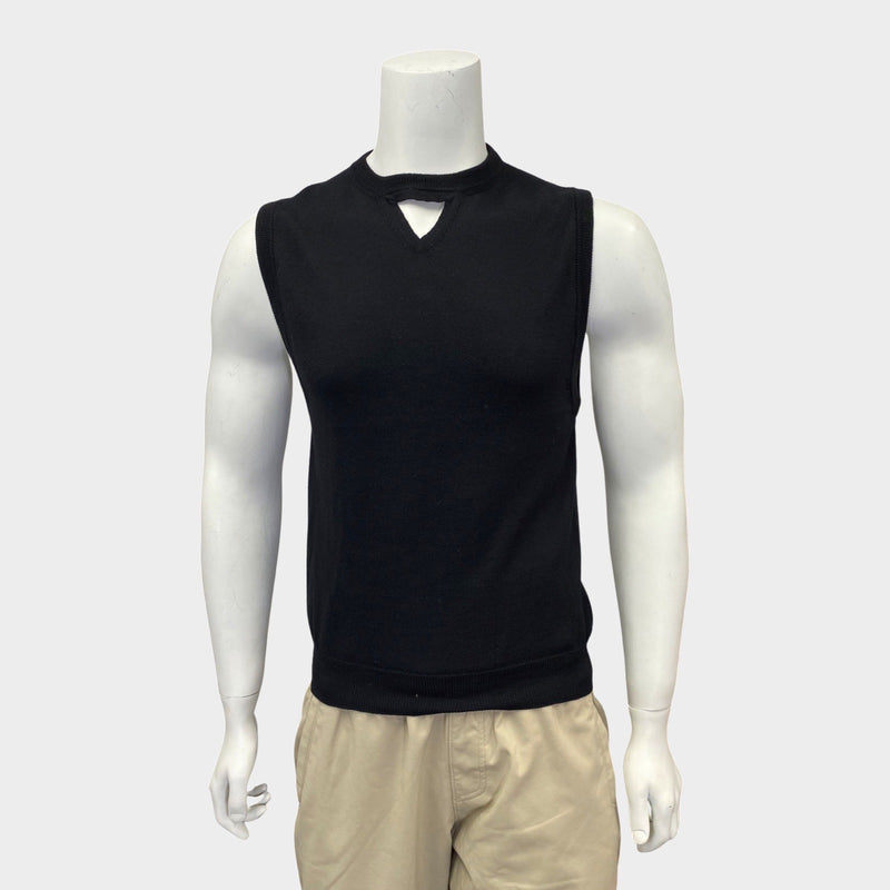 Dior Men's black wool vest