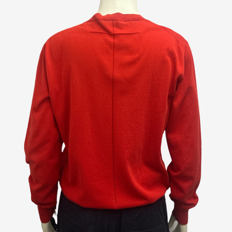 Givenchy Men's Red Cotton Jumper With Star Detail