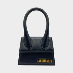 Jacquemus women's black Le Chiquito mini leather tote
