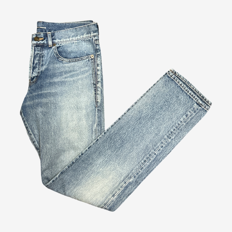 Saint Laurent Men's Light Blue Denim Jeans