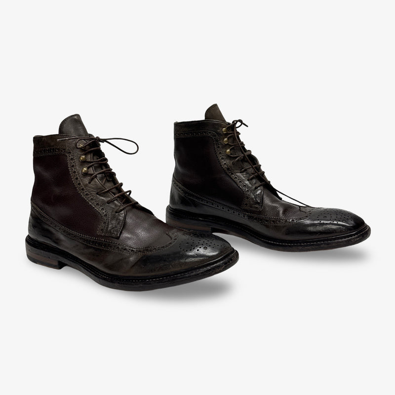 Officine Creative Men's Brown Brogue Boots
