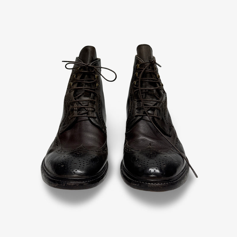 Officine Creative Men's Brown Brogue Boots