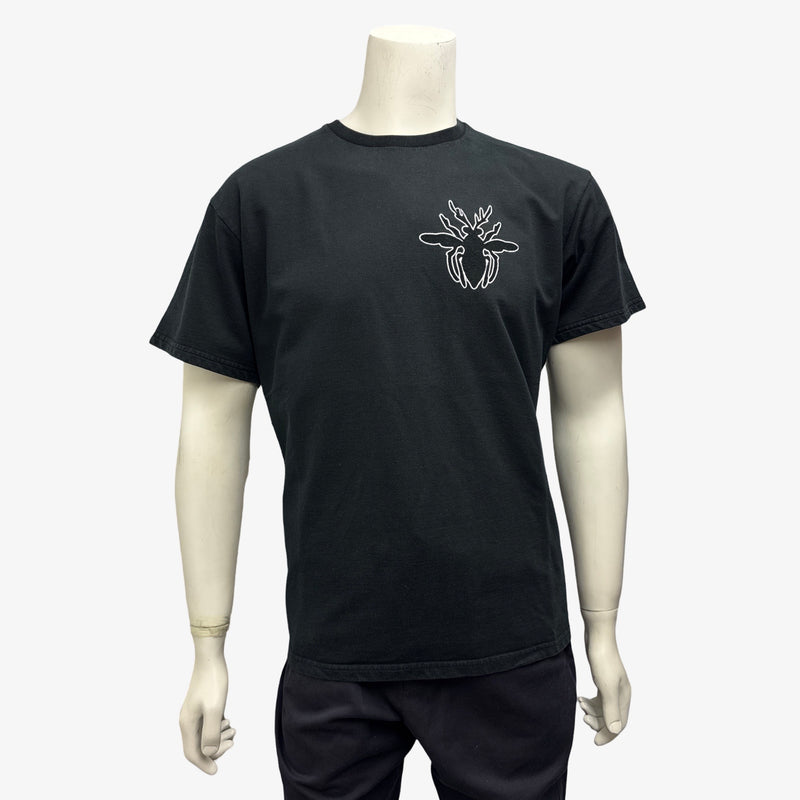Dior Men's Black Insect Logo Cotton T-Shirt