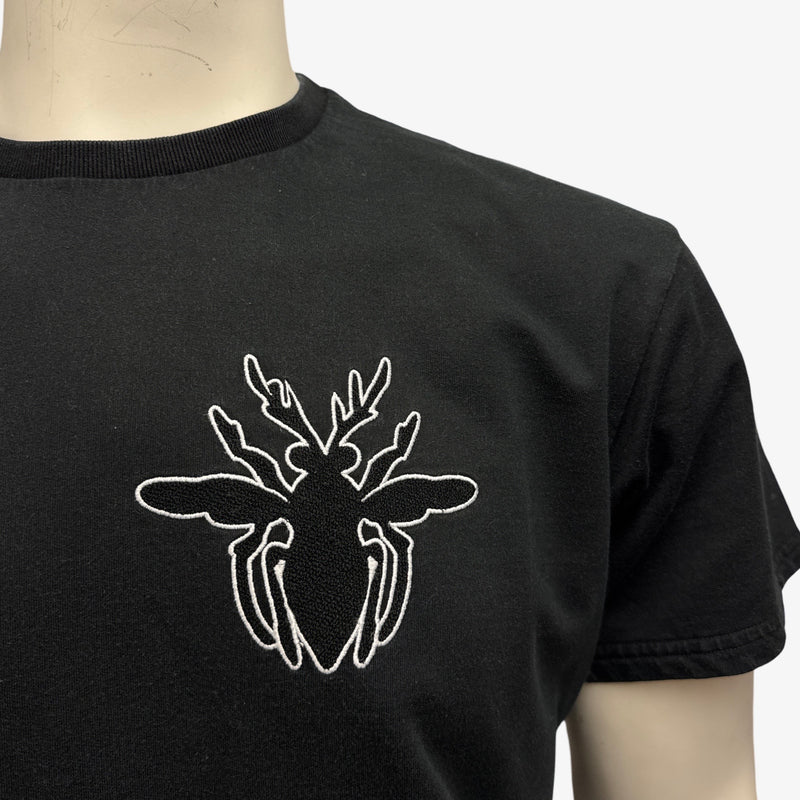 Dior Men's Black Insect Logo Cotton T-Shirt