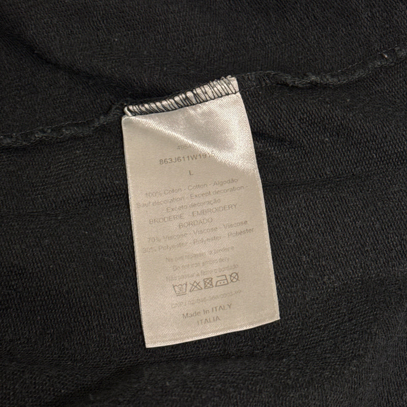 Dior Men's Black Insect Logo Cotton T-Shirt