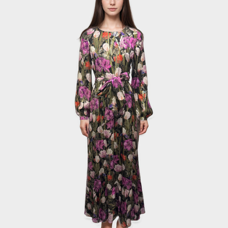 Borgo De Nor Multicolour floral print silk maxi Dress