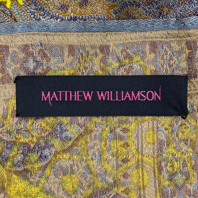 Matthew Williamson multicoloured paisley print scarf