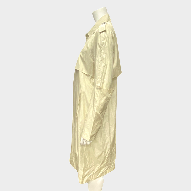 Balenciaga women's beige light rain coat