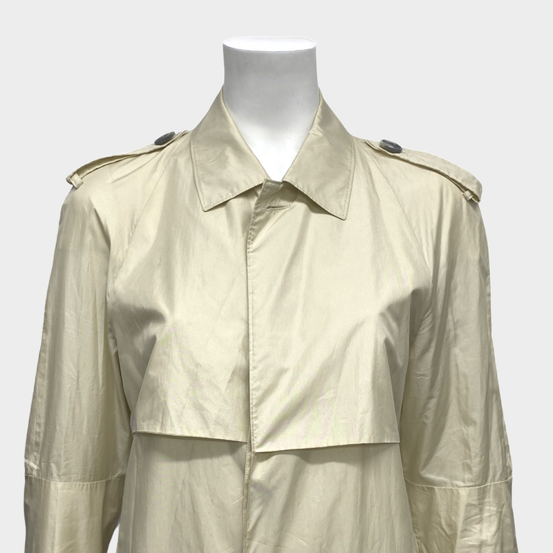Balenciaga women's beige light rain coat