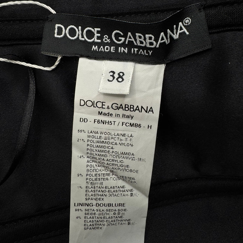 Dolce&Gabbana Red Bustier Style Tweed Dress