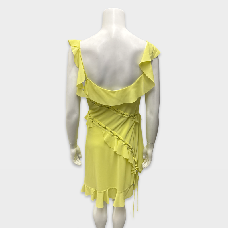 Acne Studios Yellow and green ruffle Dress