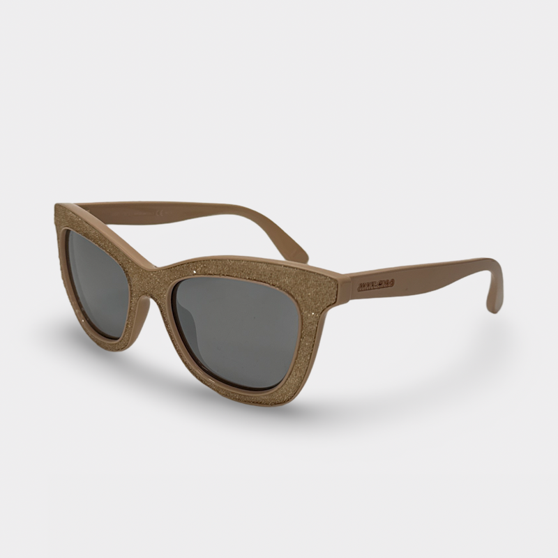 Jimmy Choo Women's Light Beige Sparkly Sunglasses