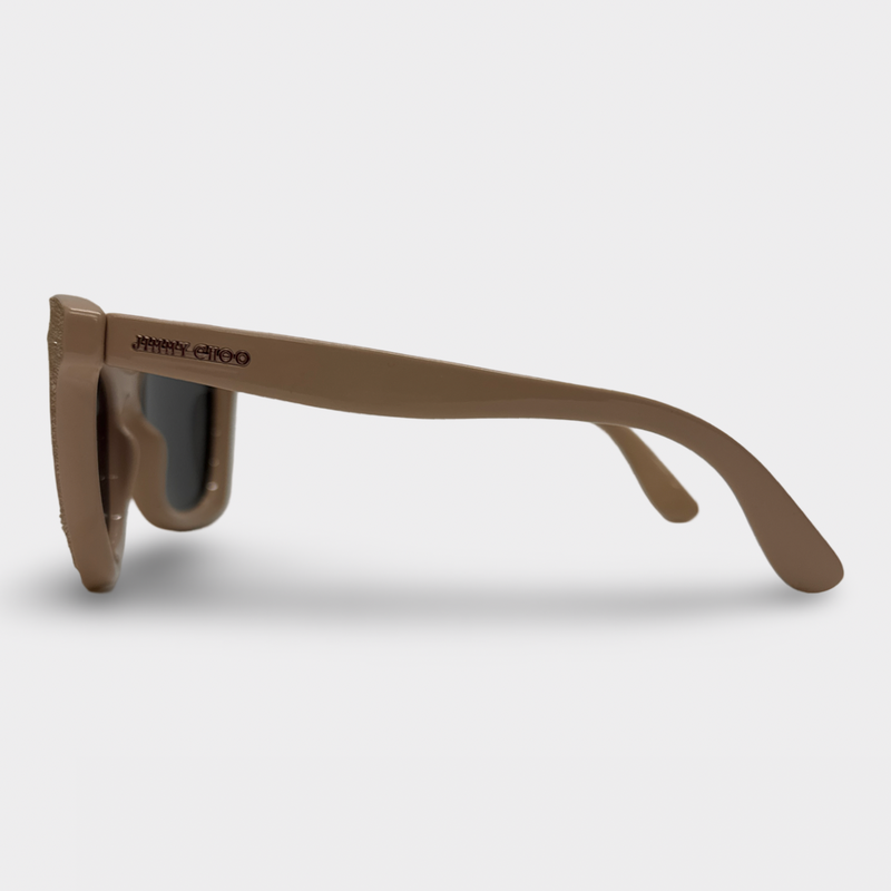 Jimmy Choo Women's Light Beige Sparkly Sunglasses