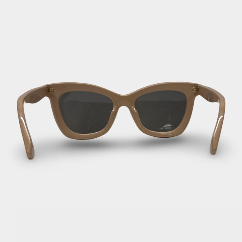 Jimmy Choo Women's Light Beige Sparkly Sunglasses