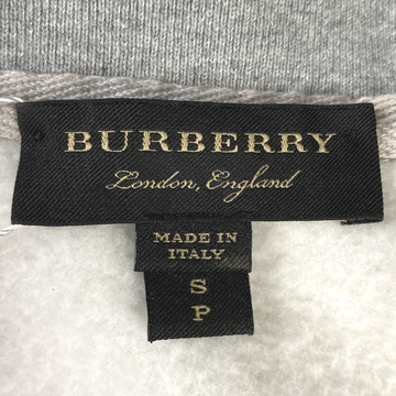 Burberry women's grey cotton asymmetrical sweatshirt – Loop