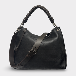 Louis Vuitton Women's Black And Brown Mahina Beaubourg Leather Handbag