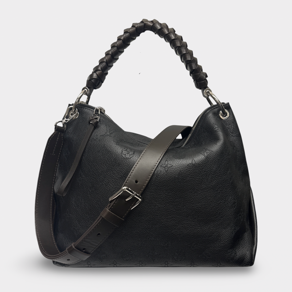 Louis Vuitton Women's Black And Brown Mahina Beaubourg Leather Handbag
