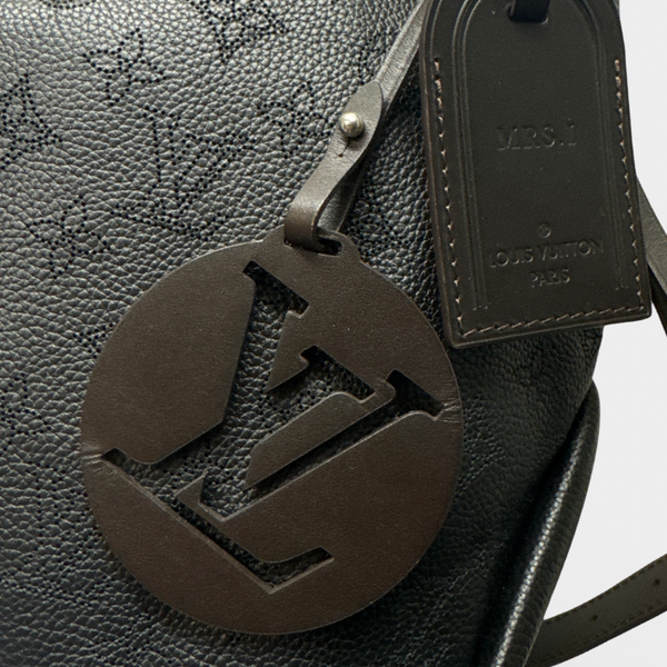 Louis Vuitton Women's Black And Brown Mahina Beaubourg Leather Handbag
