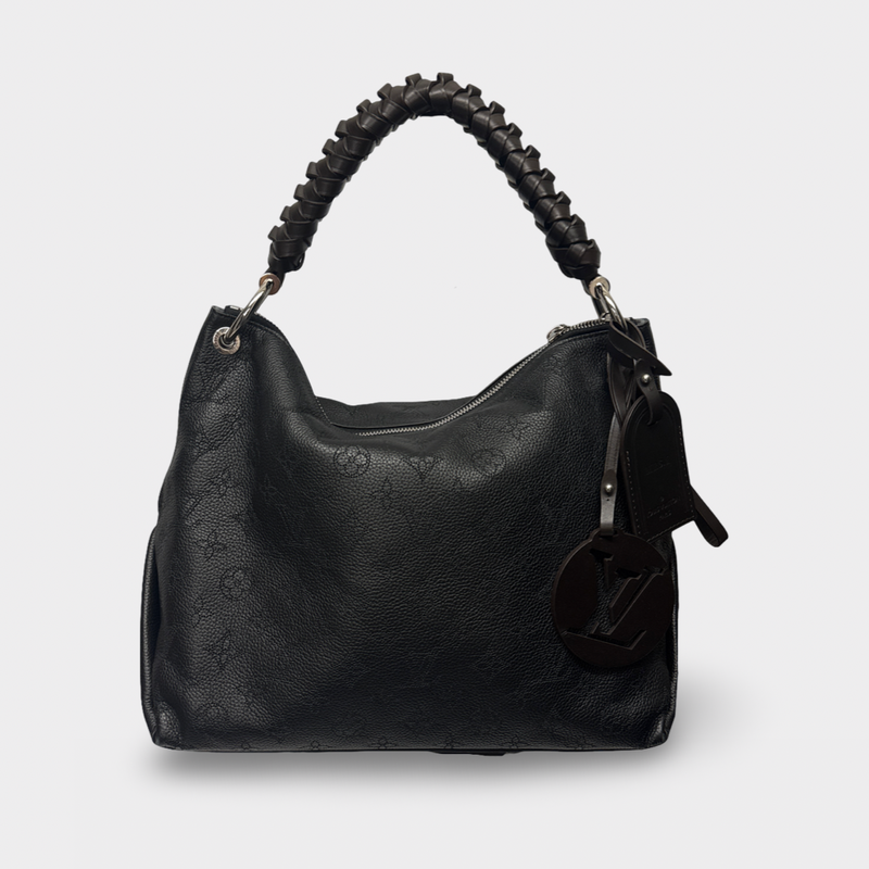 Louis Vuitton Women's Black And Brown Mahina Beaubourg Leather Handbag