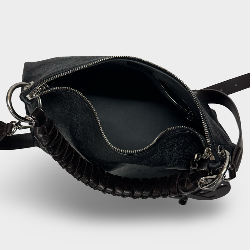 Louis Vuitton Women's Black And Brown Mahina Beaubourg Leather Handbag