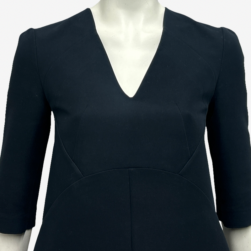 Marni Navy Cotton Structured Dress