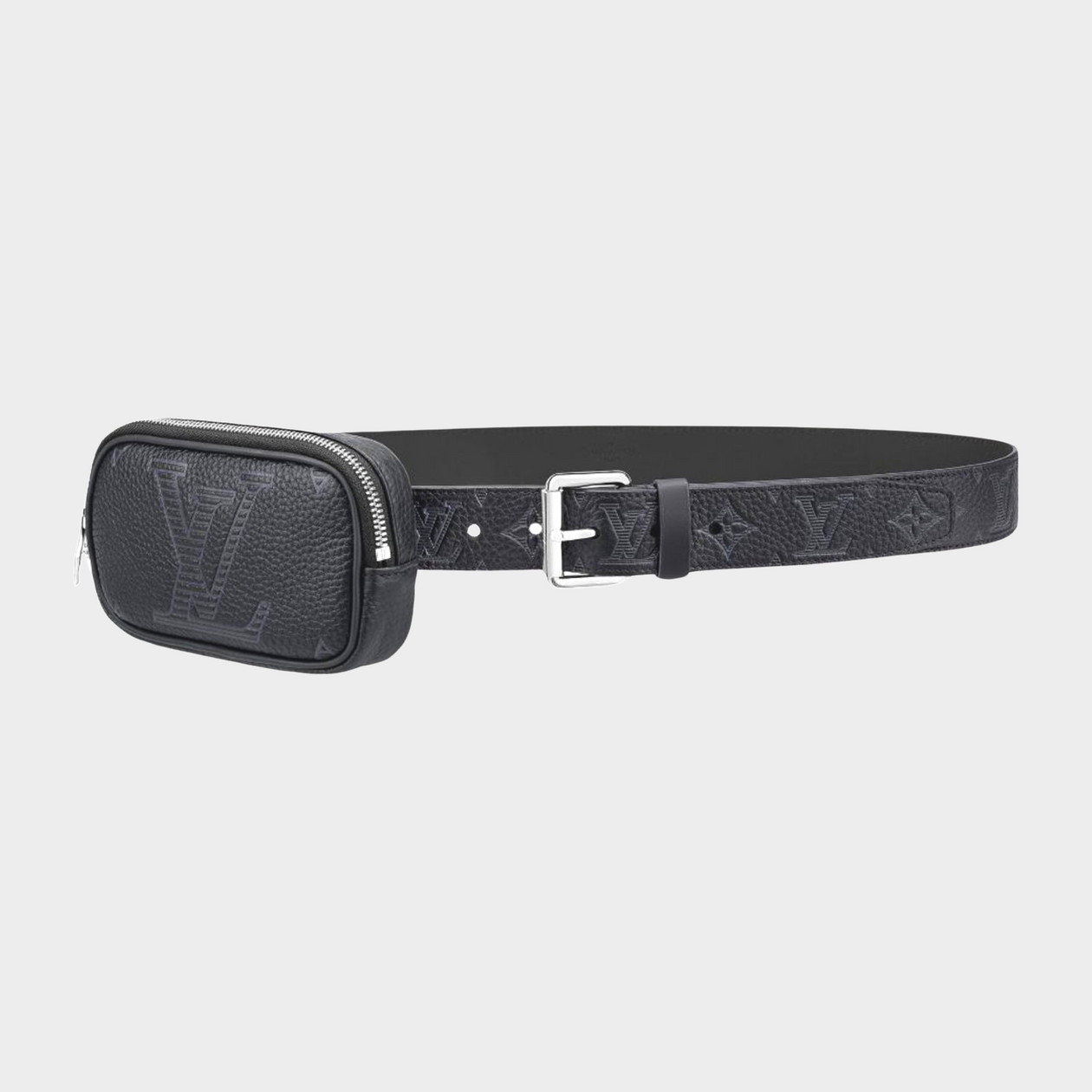 black louis vuitton monogram belt