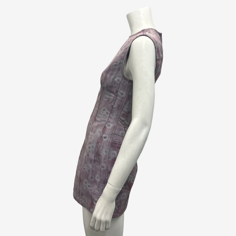 Acne Studio Lilac Watercolour Linen Sleeveless Dress