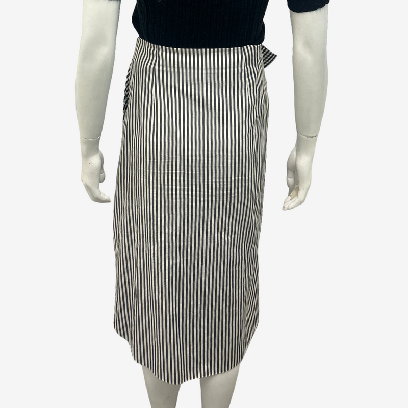 JW Anderson Black And White Asymmetrical Striped Skirt